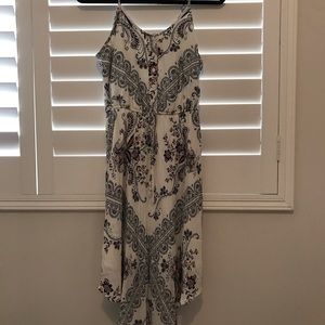 Knox Rose spaghetti strap handkerchief hem dress